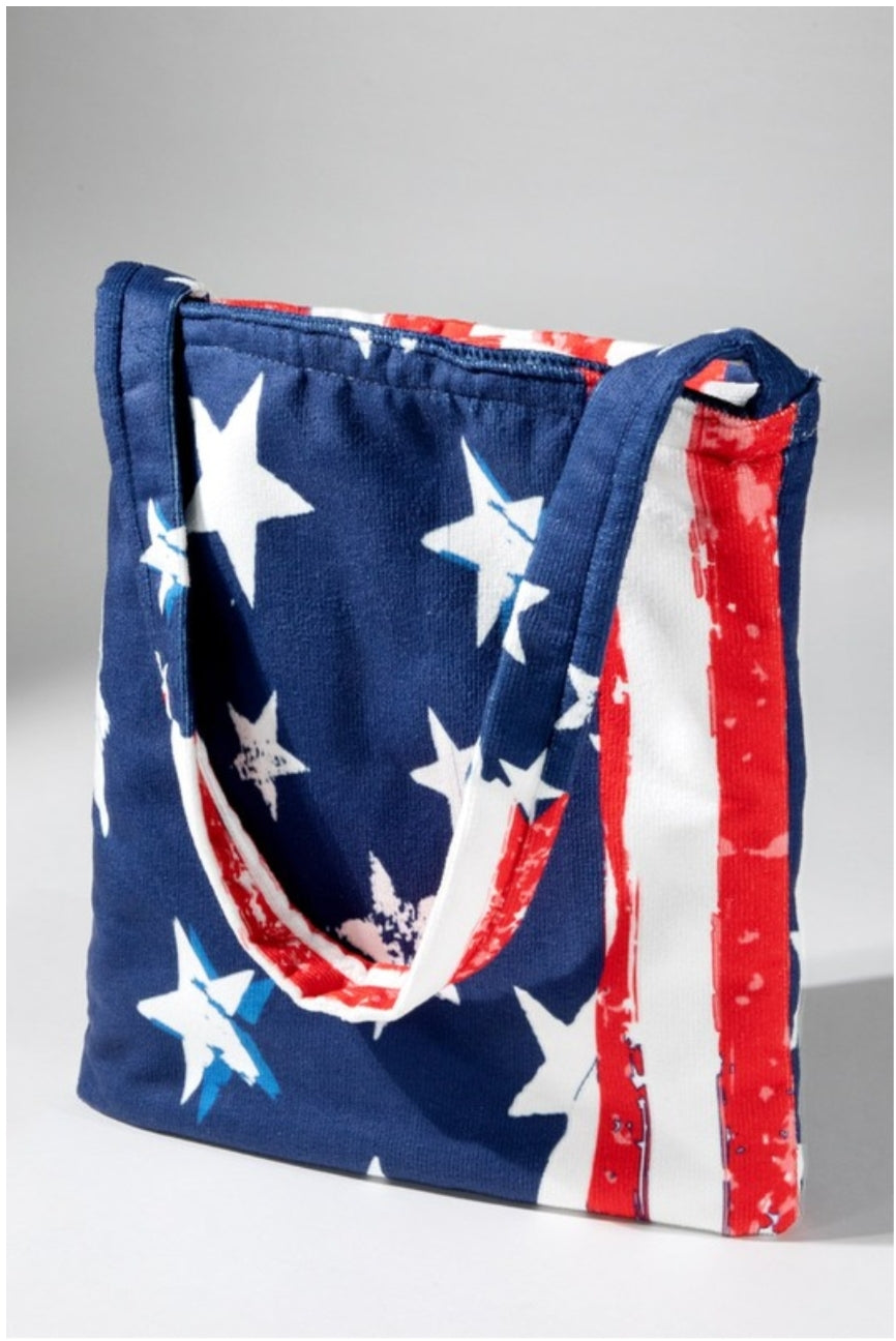 Towel Tote 2 in 1 USA Flag