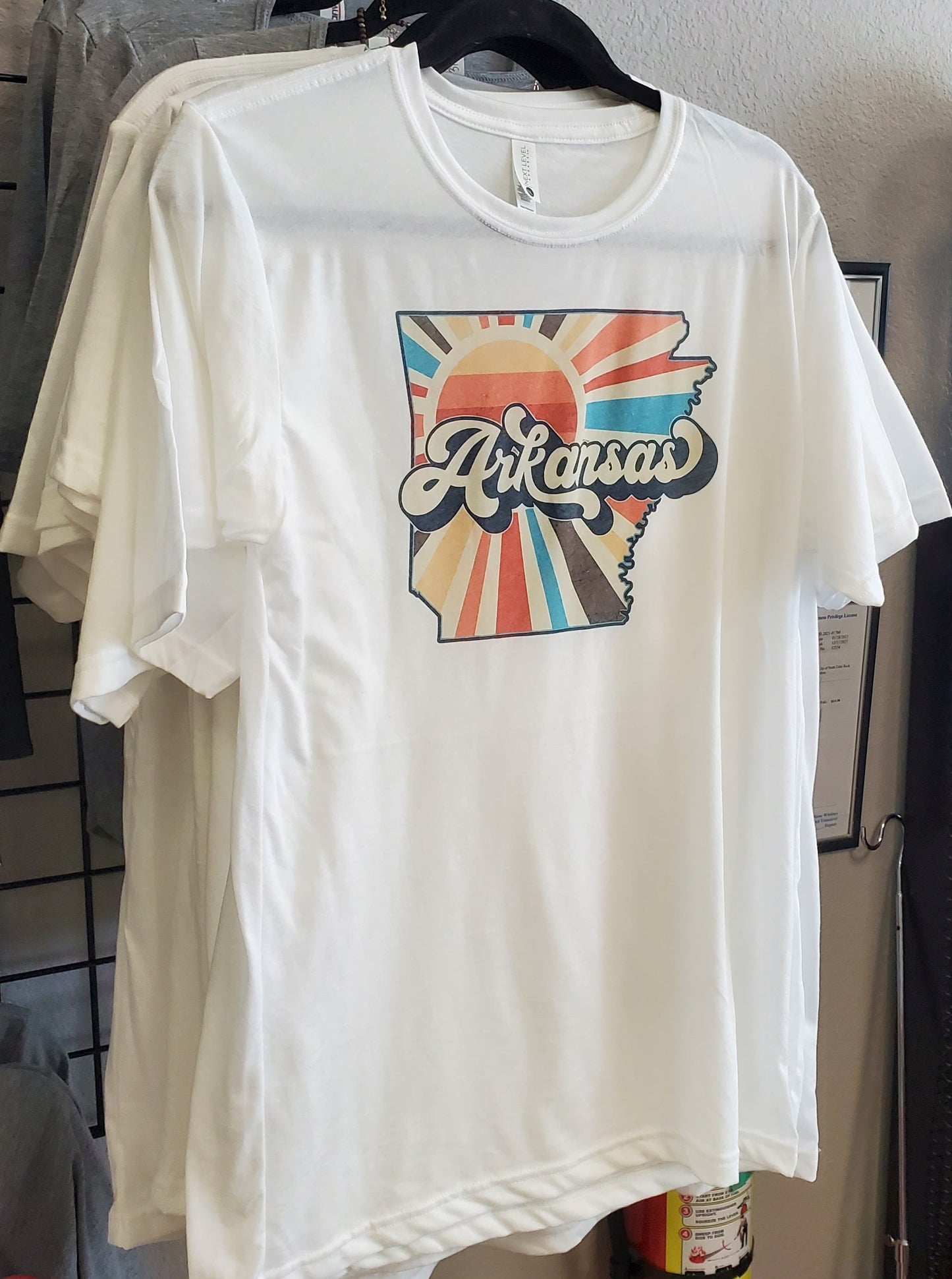 Arkansas Retro Sun Tee