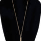 Long Hammered Bar Necklace