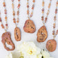 Center of the Universe Geode Beaded Stone Necklace