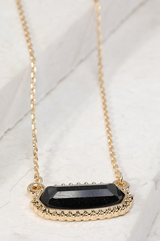 Resin Oval Necklace
