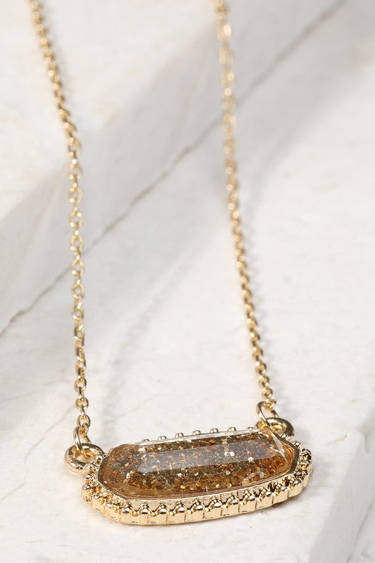 Resin Oval Necklace