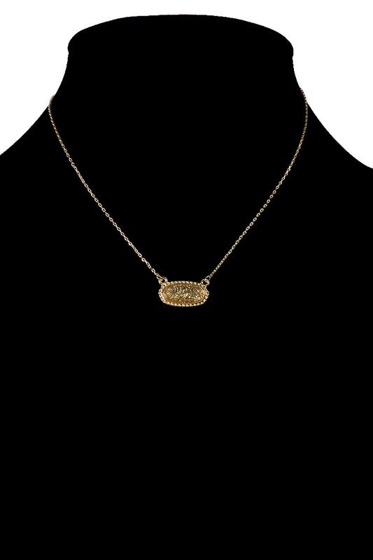 Resin Oval Necklace