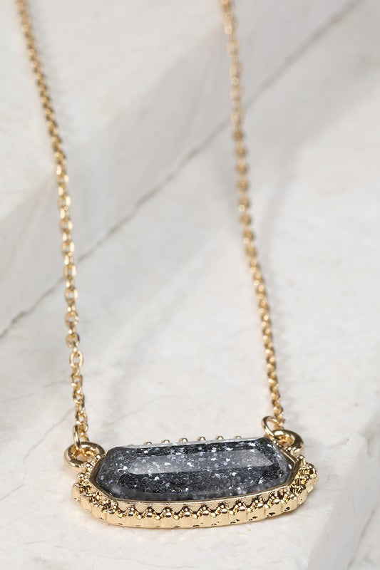 Resin Oval Necklace