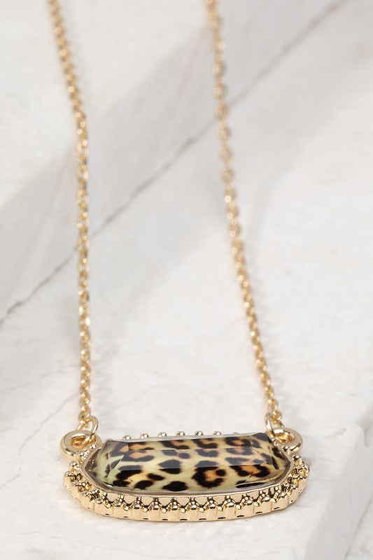 Resin Oval Necklace
