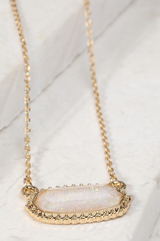 Resin Oval Necklace