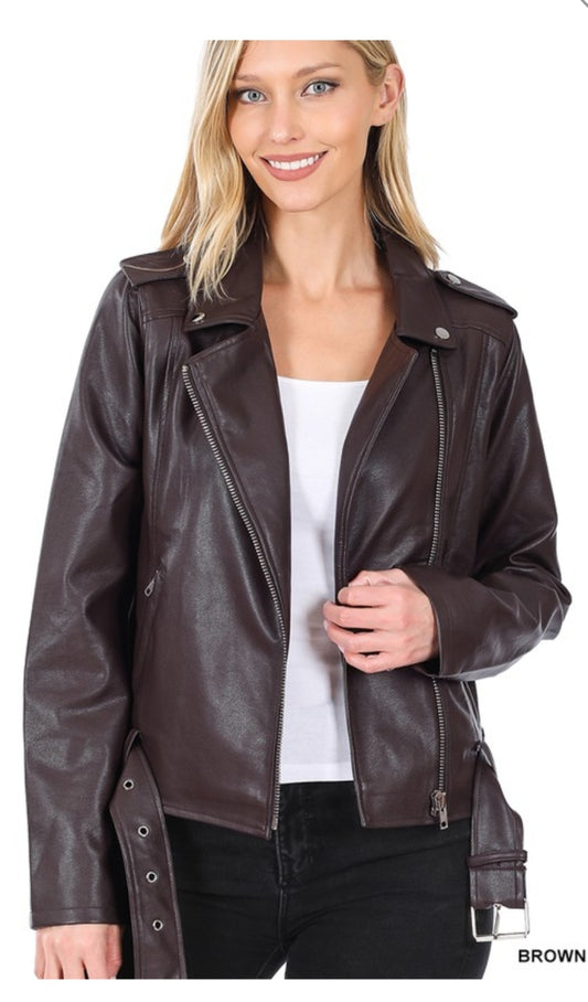Soft Vegan Moto Jacket