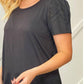 Nothing But Chic - Eyelet Puff Sleeve tee
