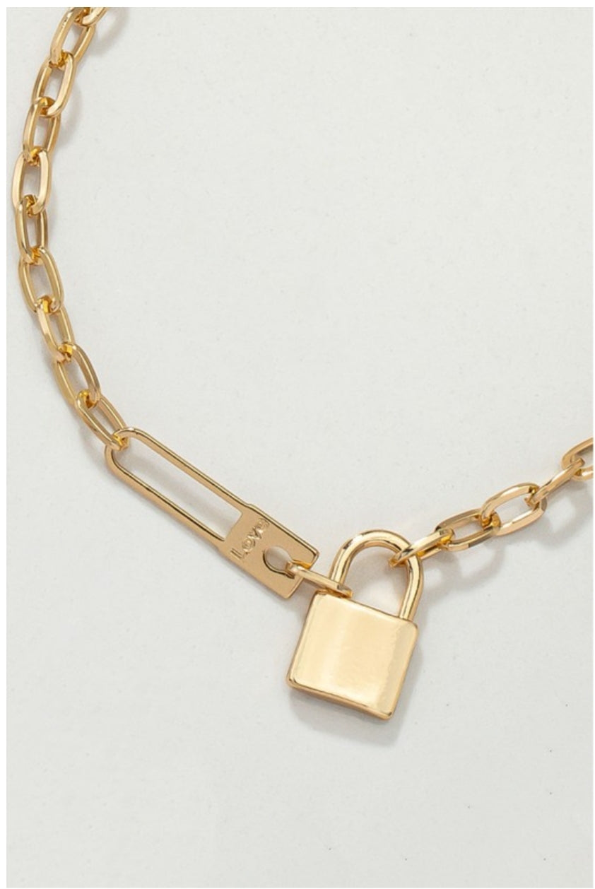 Linked and Locked Necklace