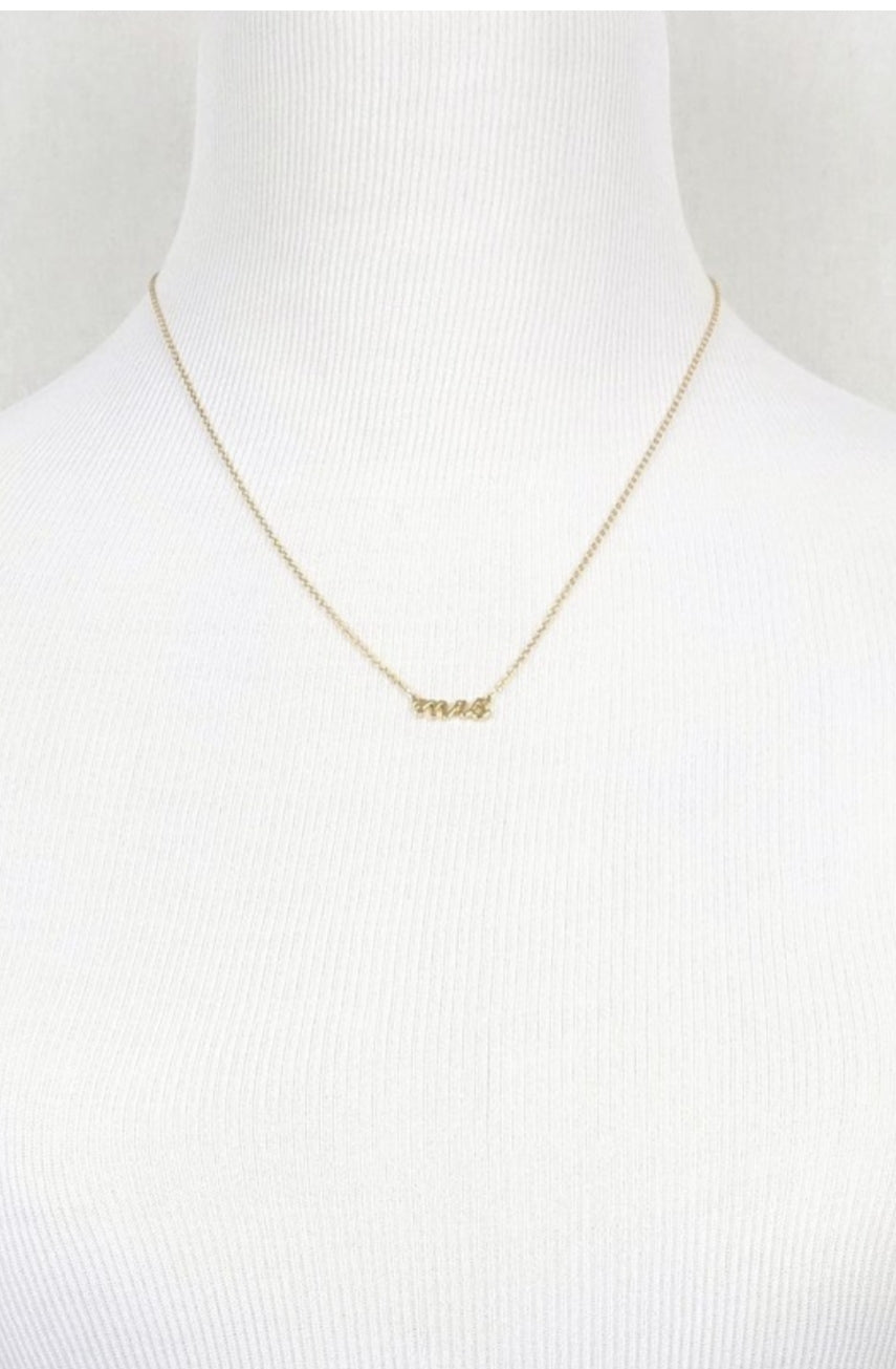 MRS Dainty Necklace