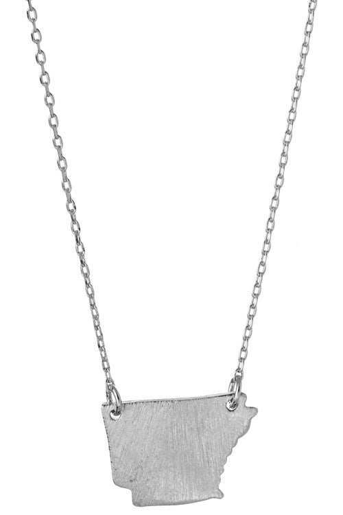 Dainty Arkansas State Necklace