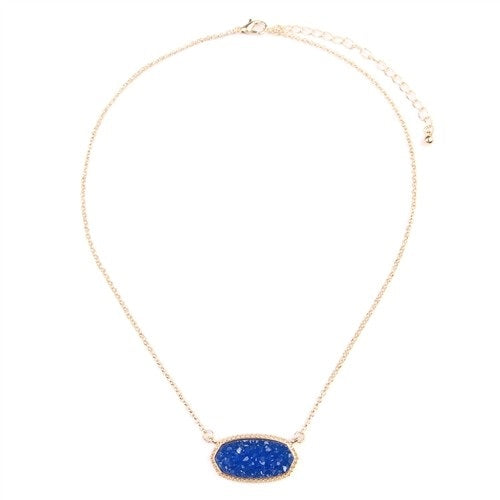 Simple Druzy Short Necklace