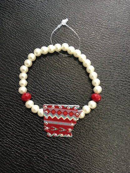 Arkansas Beaded Bracelet