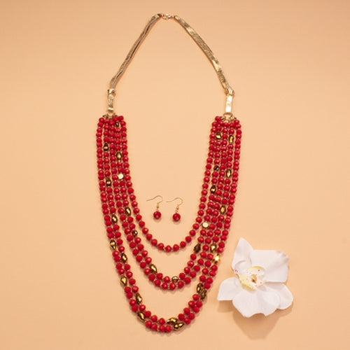 Call 'Em Beaded Necklace