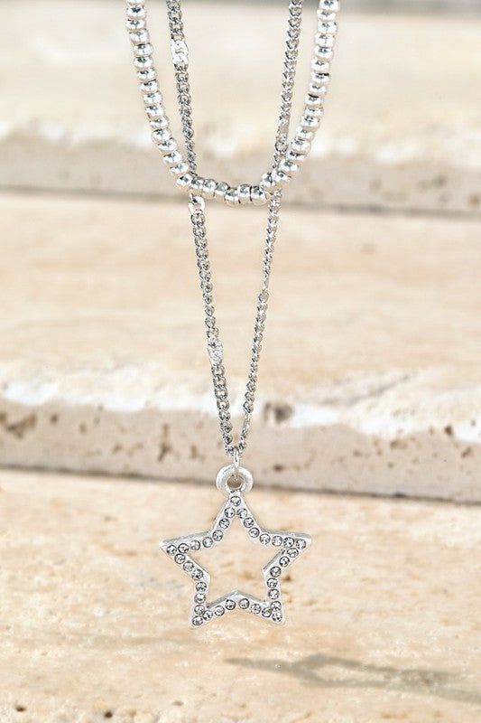 Sparkling Star Necklace Set